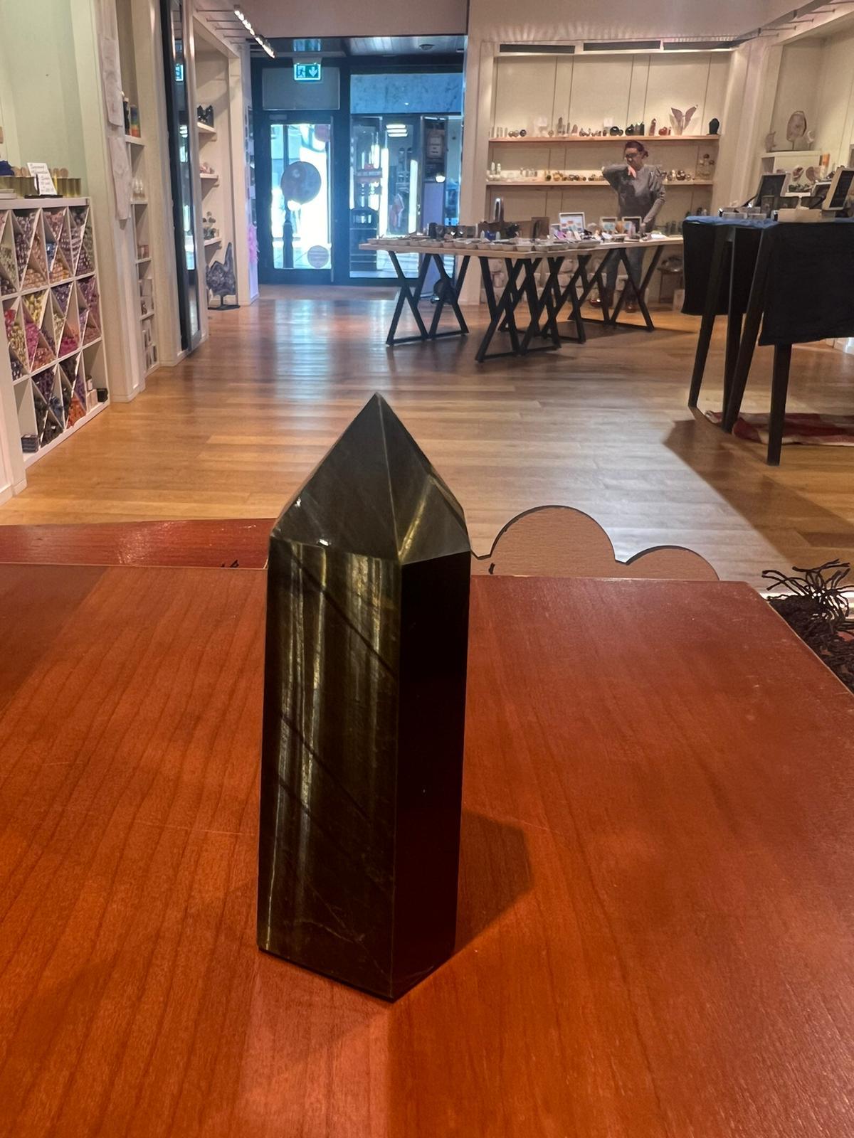 Blue Tigers Eye Tower ( 159g ) - Crystals By Astraea