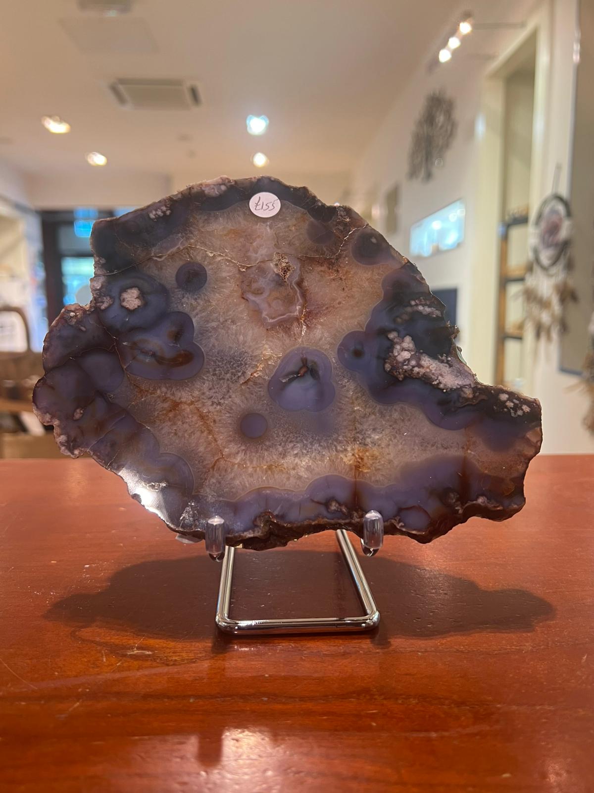 Explore the Calming Energy of Blue Flower Agate