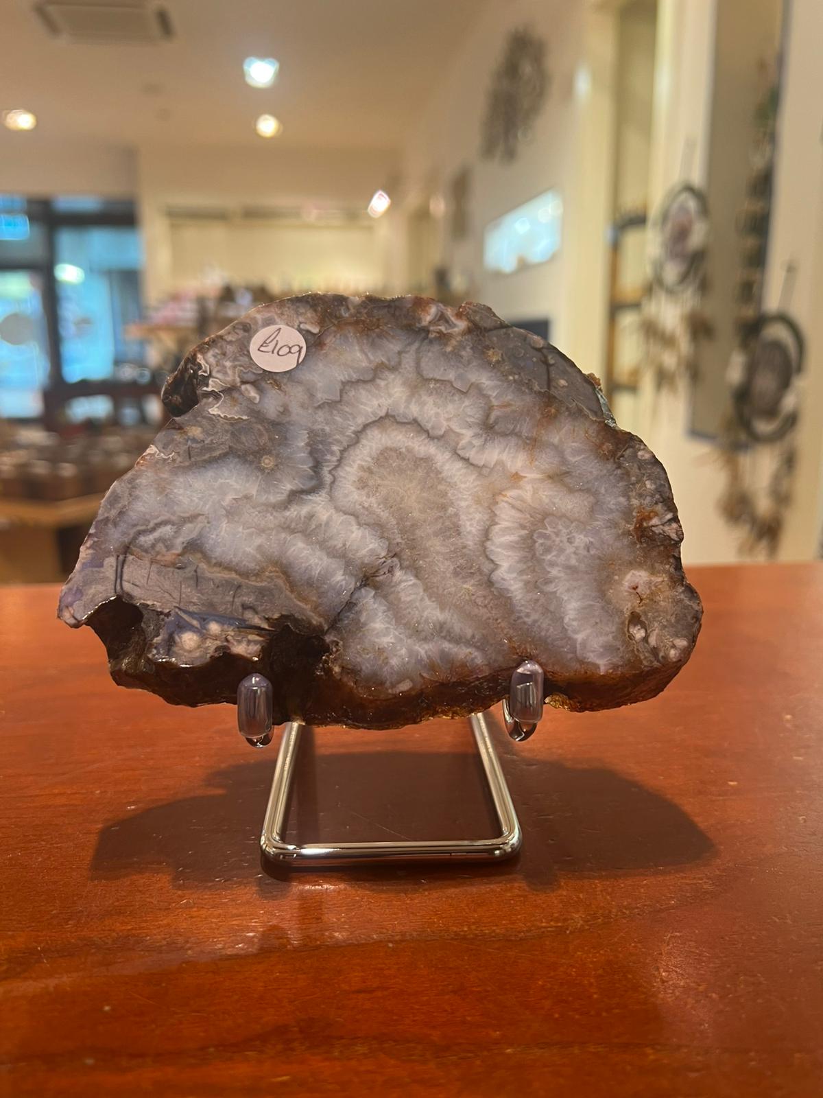 Explore the Calming Energy of Blue Flower Agate