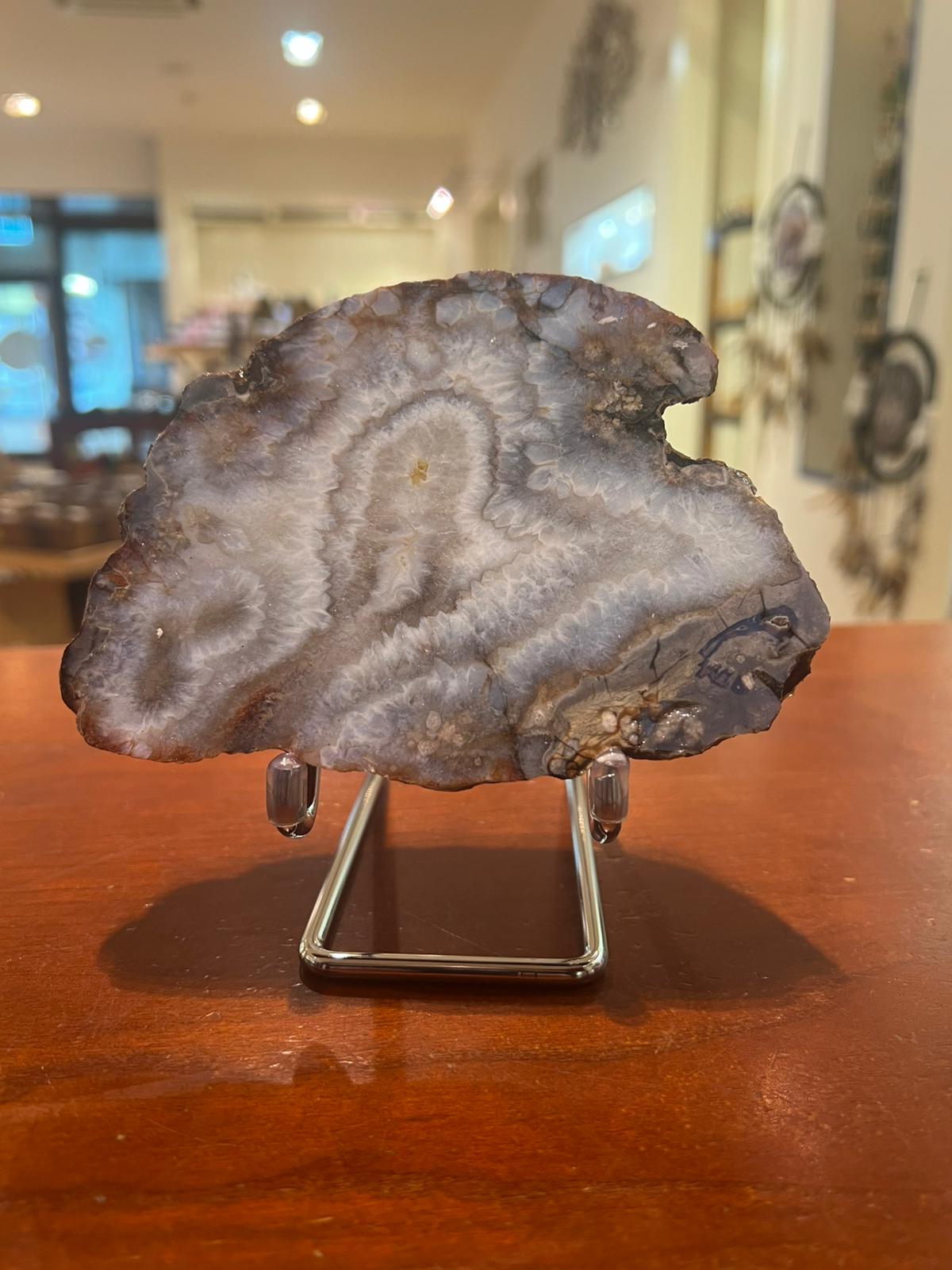 Explore the Calming Energy of Blue Flower Agate