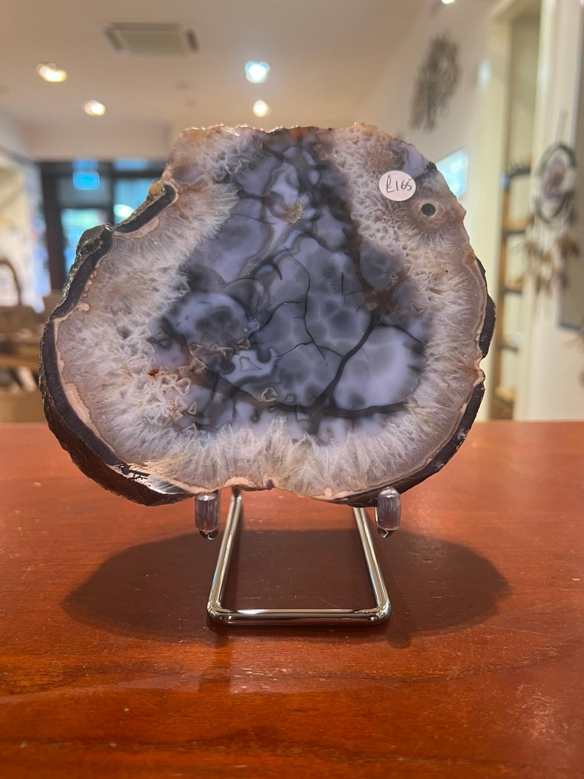 Explore the Calming Energy of Blue Flower Agate