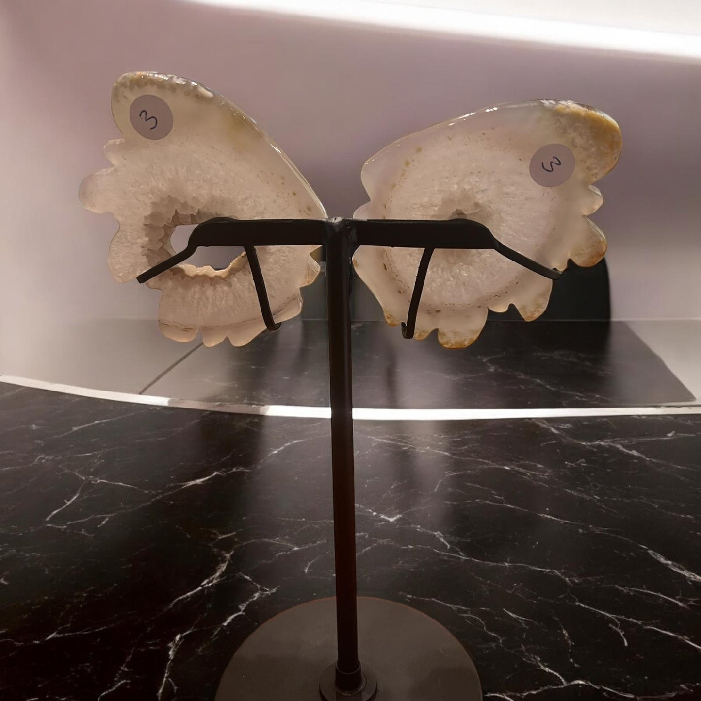 Druzy Agate Wings: Sparkling Natural Stone for Healing Energy