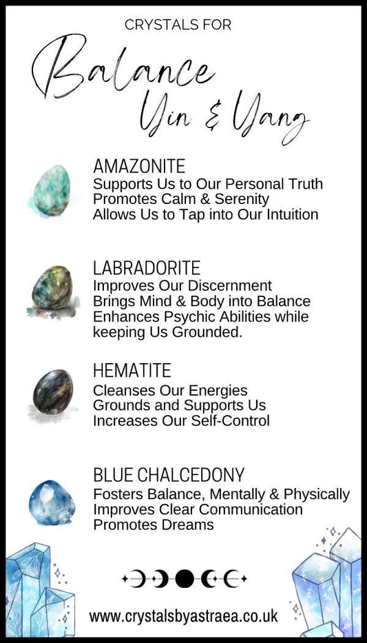 Balance Ying & Yang - Crystal Kit - Crystals By Astraea