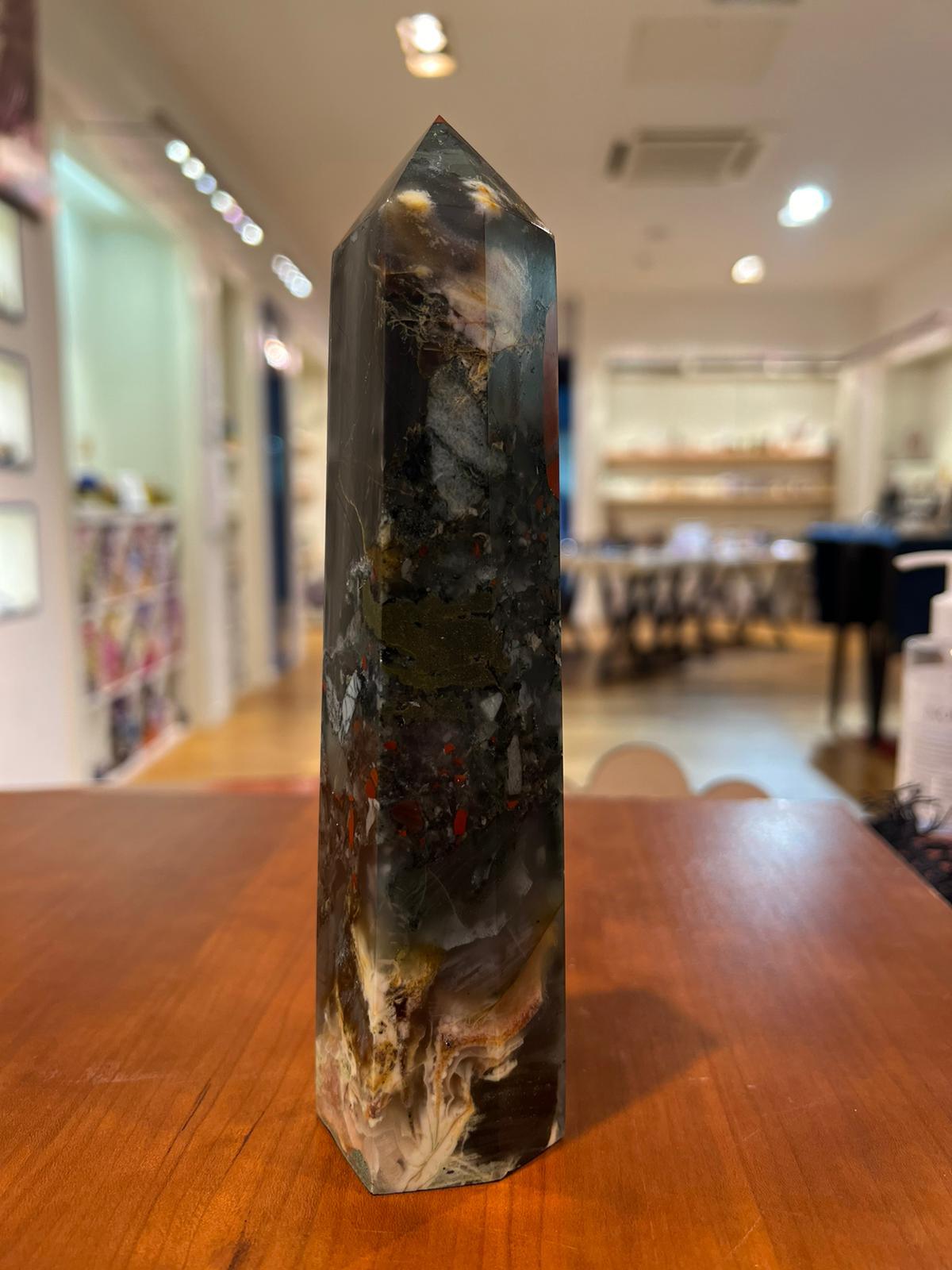 Bloodstone Tower ( 540g ) - Crystals By Astraea
