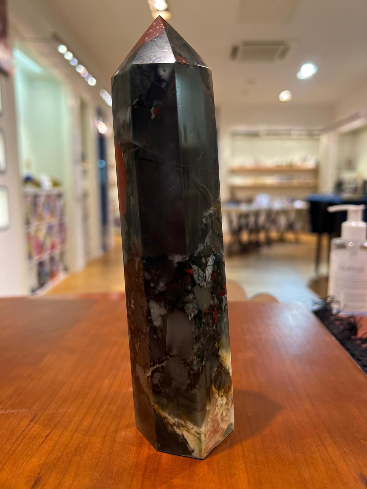 Bloodstone Tower ( 540g ) - Crystals By Astraea