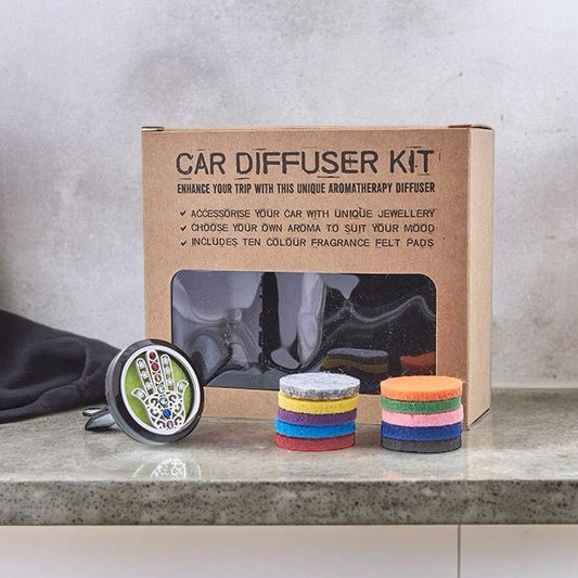 Car Diffuser Kit - Hamsa - 30mm - Crystals By Astraea