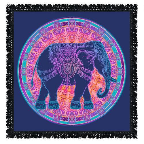Elephant Mandala Alter Cloth - Crystals By Astraea