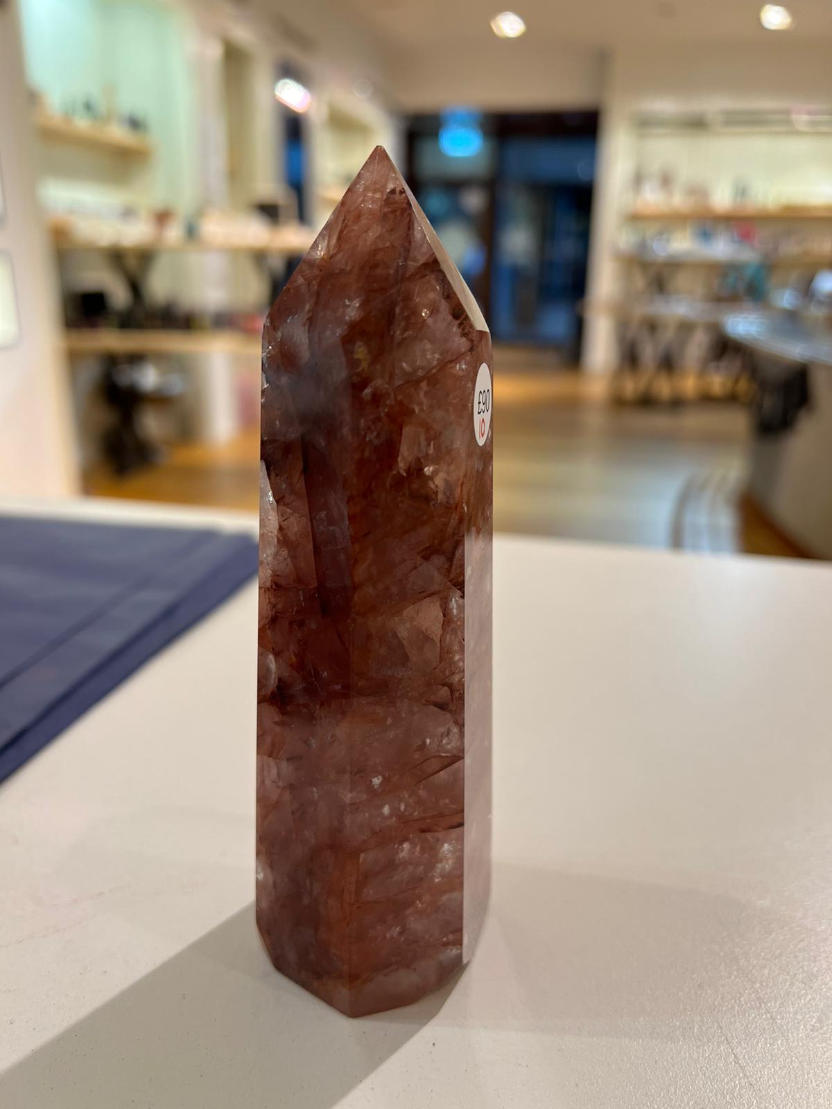 Fire Quartz Tower ( 444g ) - Crystals By Astraea