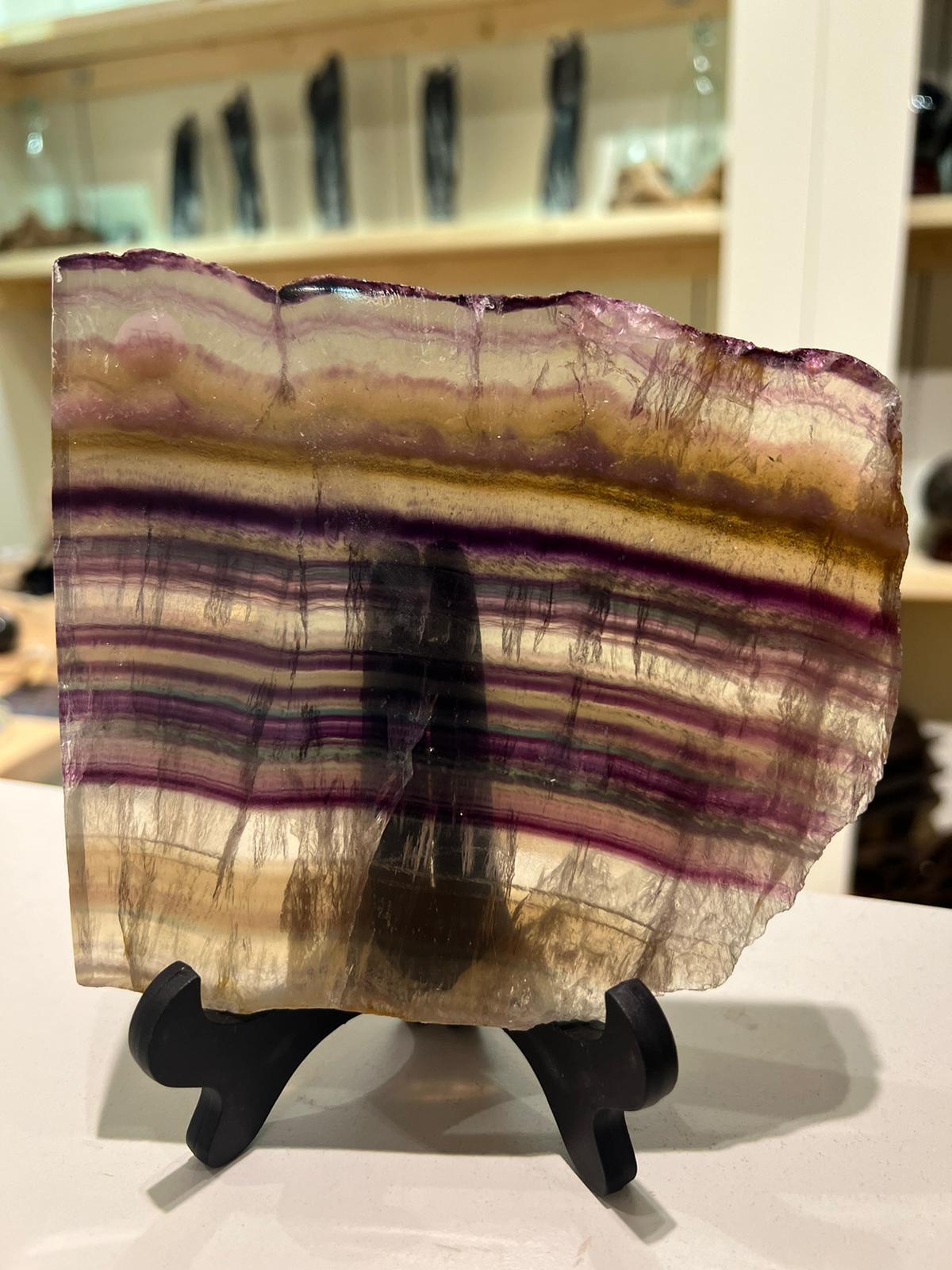 Fluorite Freeform Slab ( 543g ) - Crystals By Astraea