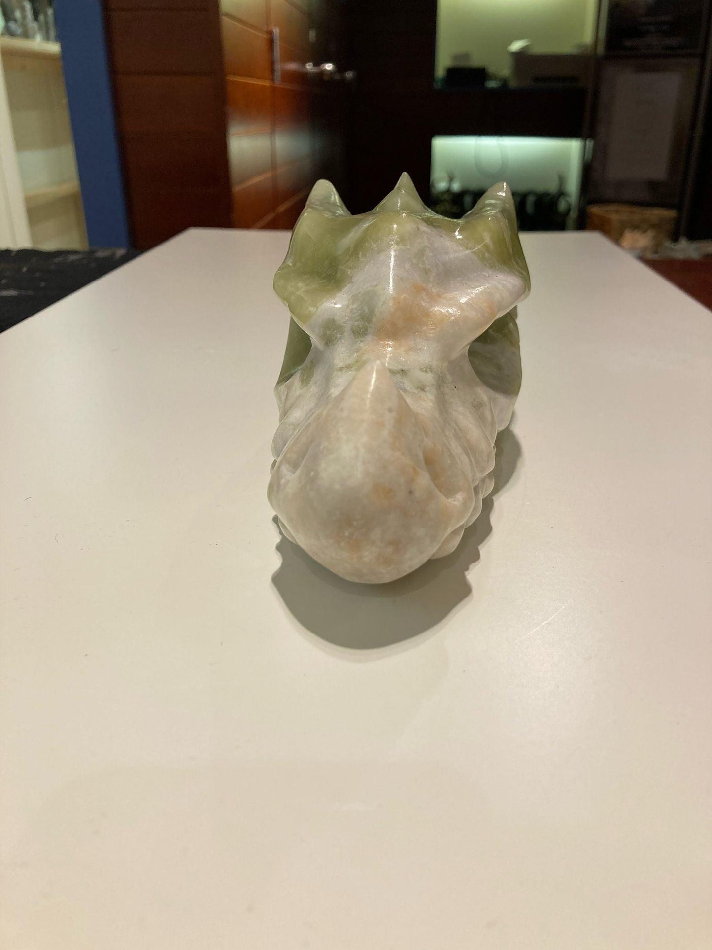 Green Jade Dragon Head ( 1085g ) - Crystals By Astraea