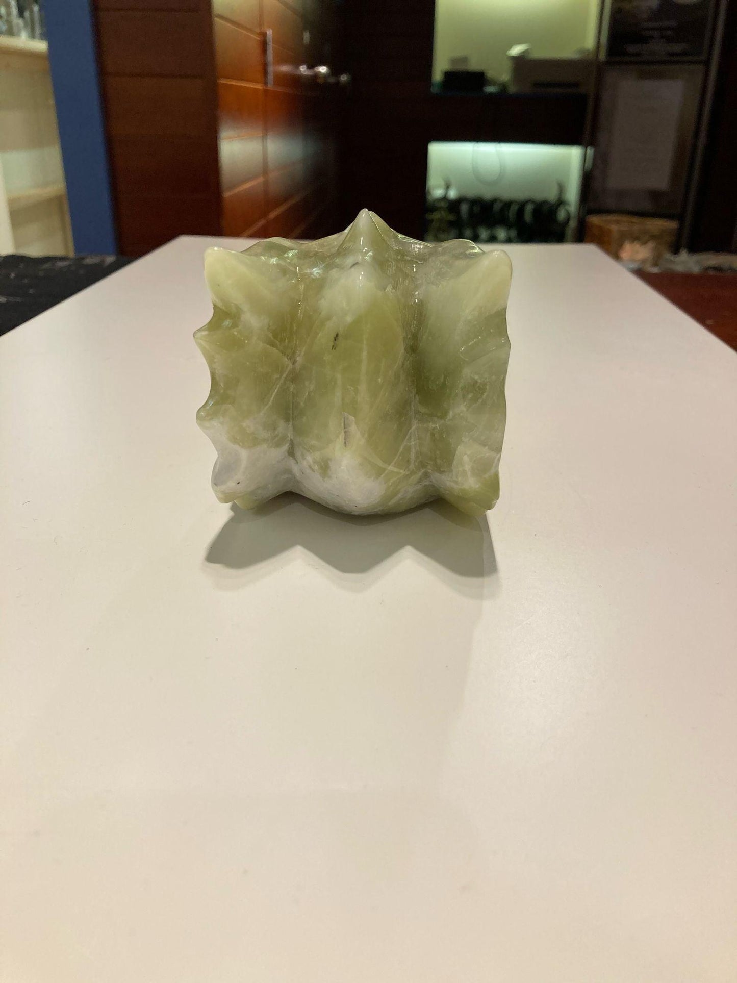 Green Jade Dragon Head ( 1085g ) - Crystals By Astraea
