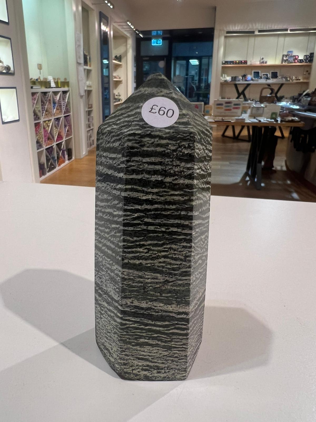 Green Zebra Jasper Tower ( 436g ) - Crystals By Astraea