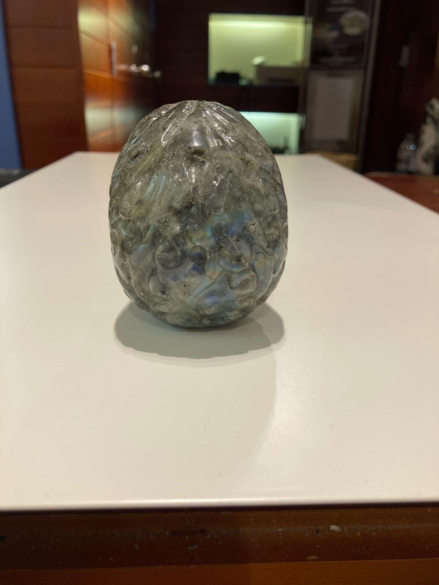 Labradorite Skull ( 575g ) - Crystals By Astraea