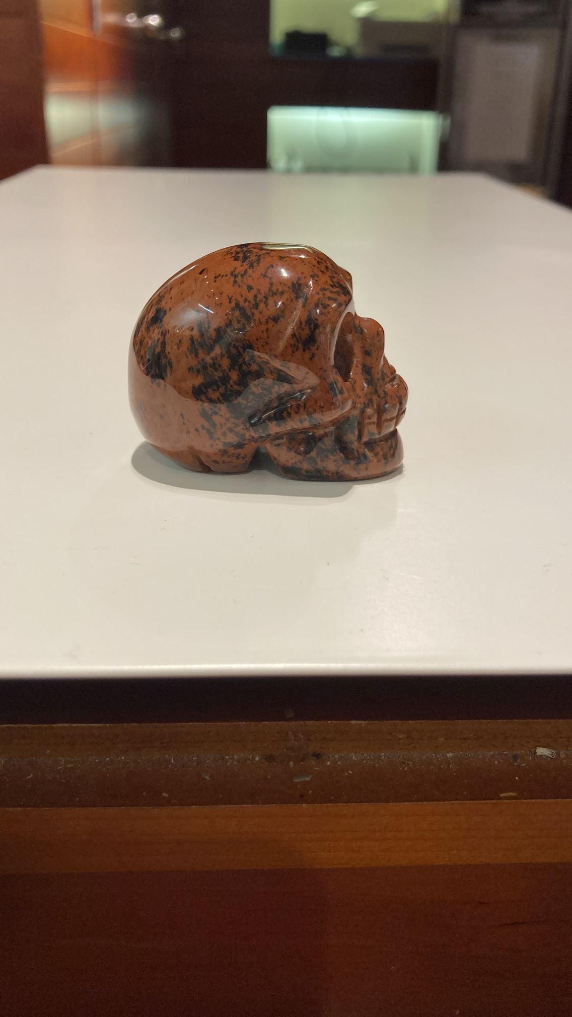 Mahogany Obsidian Skull ( 80g ) - Crystals By Astraea