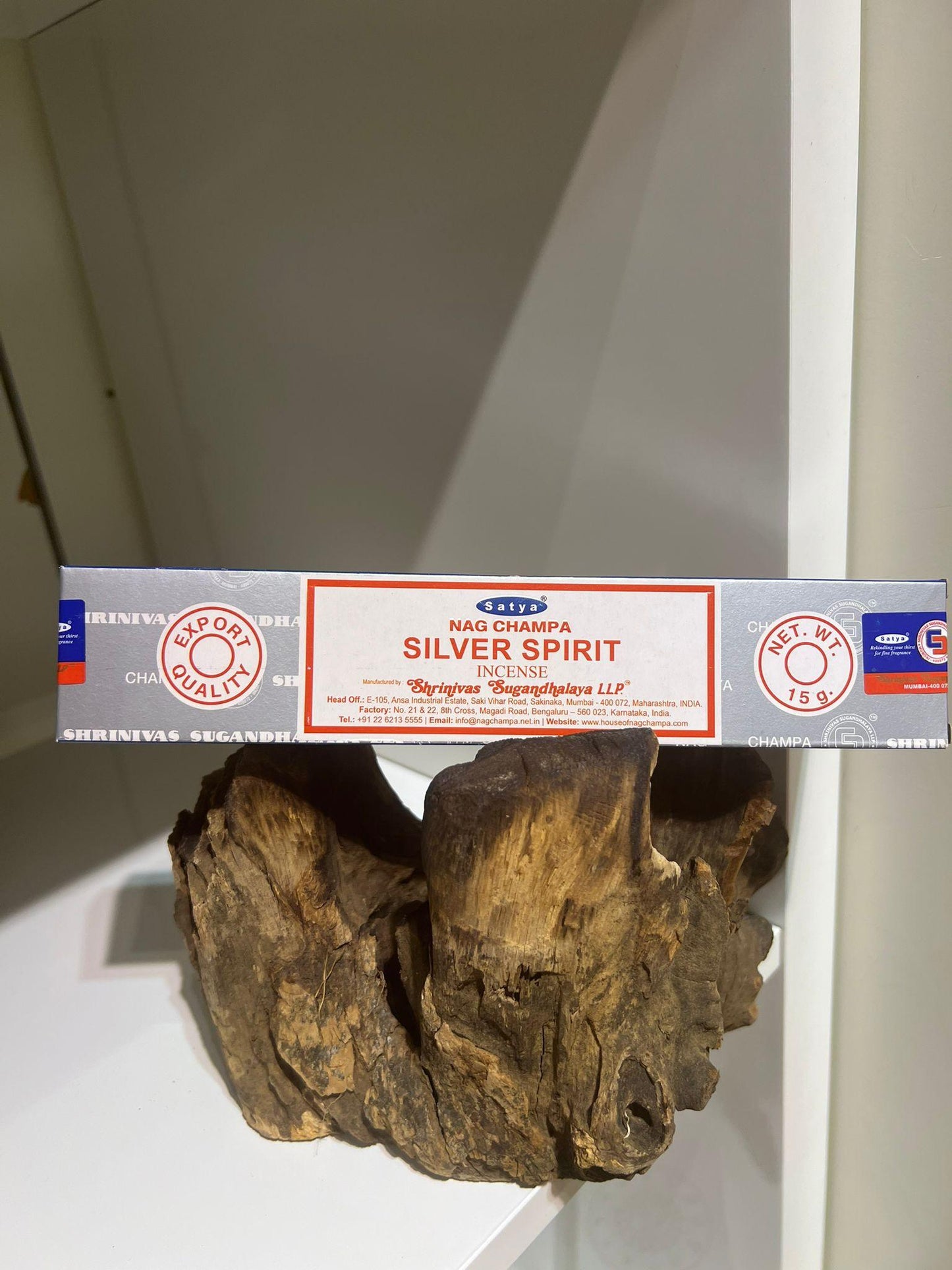 Nag Champa Silver Spirit - Satya Incense Sticks - Crystals By Astraea