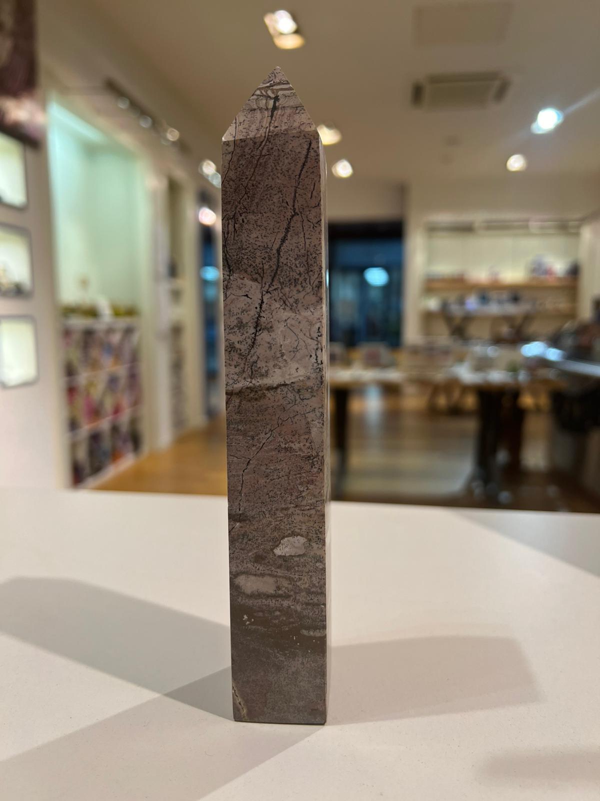 Picture Jasper Tower ( 420g ) - Crystals By Astraea