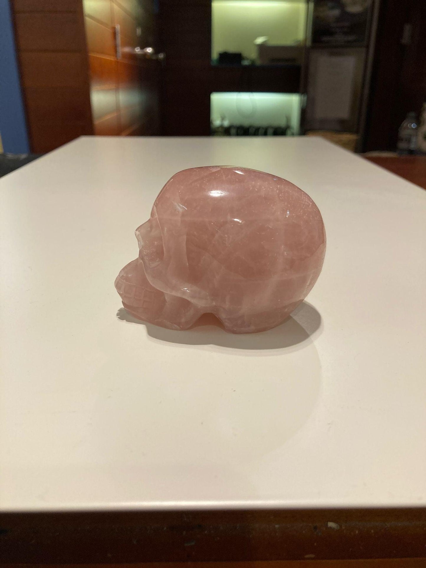 Rose Quartz Skull ( 250g ) - Crystals By Astraea