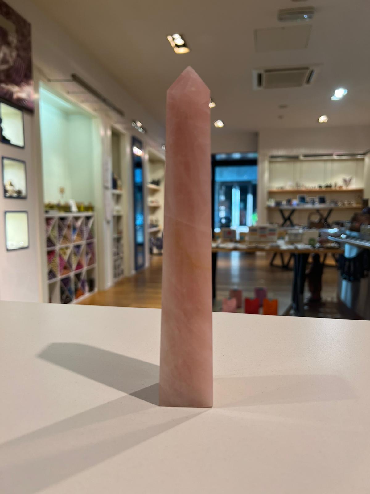Rose Quartz Tower (472g ) - Crystals By Astraea