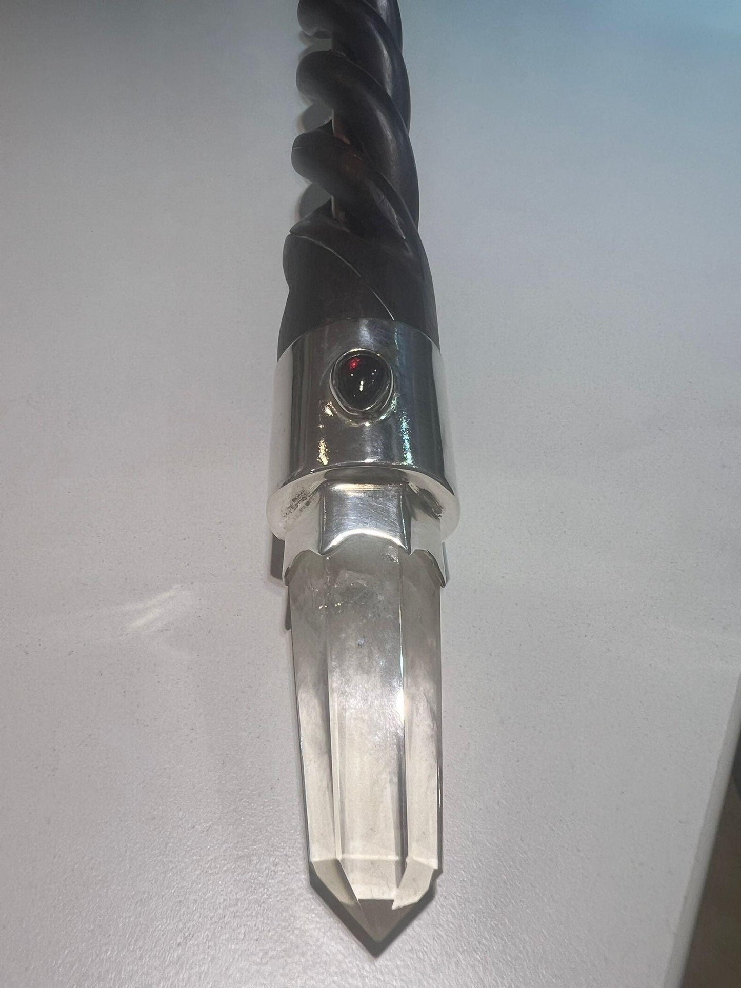 Rosewood & Copper Core Quartz Tip and Sphere - Crystals By Astraea