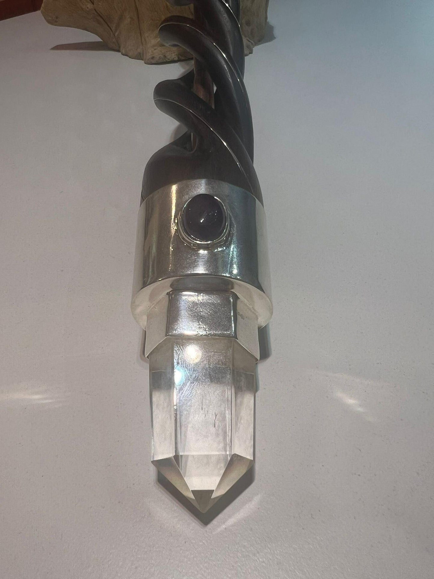 Rosewood & Copper Core Quartz Tip and Sphere - Crystals By Astraea