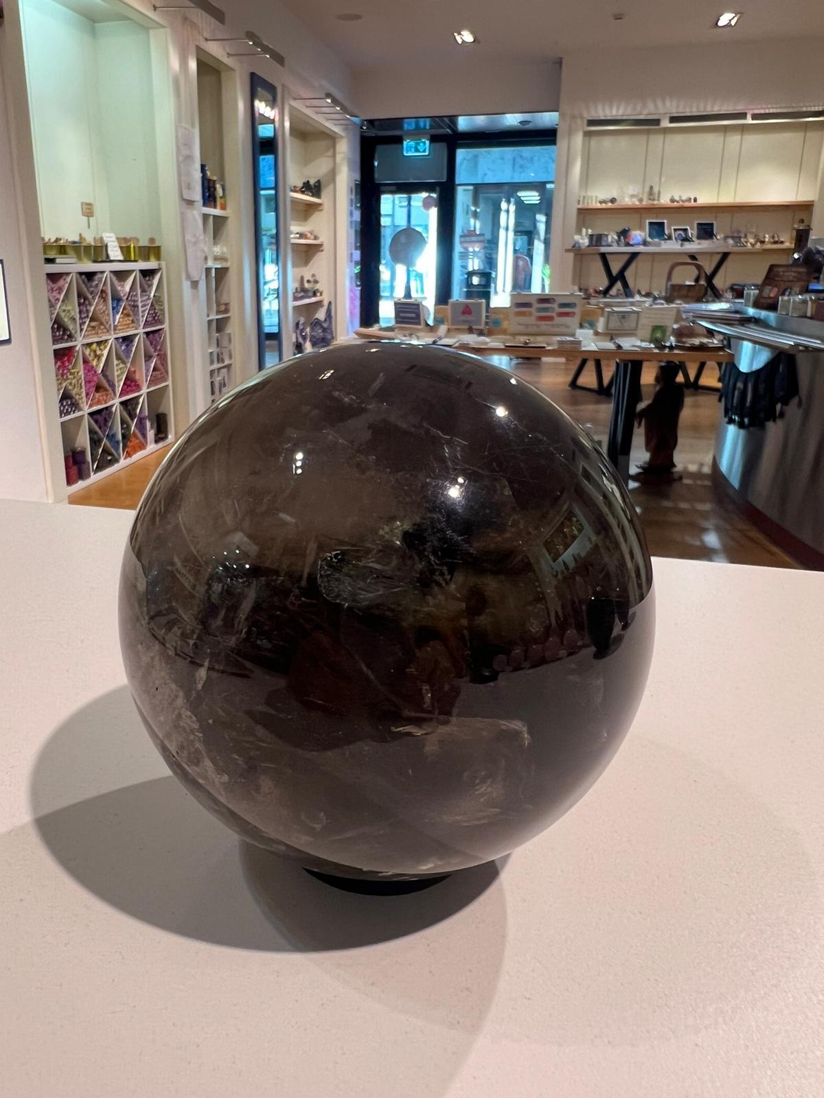 Smoky Quartz Sphere ( 1451g ) - Crystals By Astraea