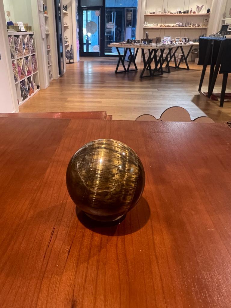 Tigers Eye Sphere ( 177g ) - Crystals By Astraea