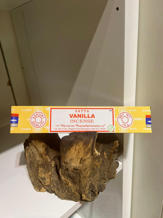 Vanilla - Satya Incense Sticks - Crystals By Astraea
