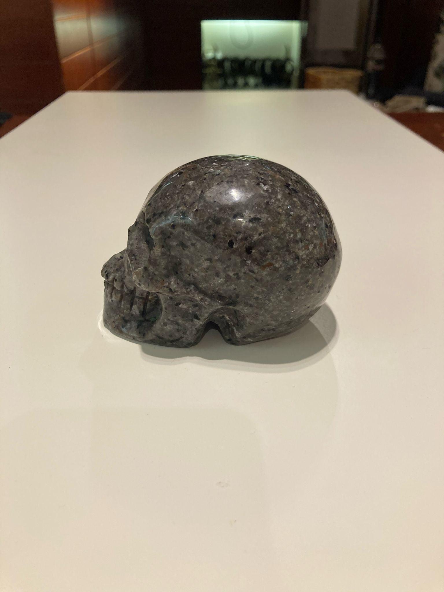 Yooperlite Skull ( 345g ) - Crystals By Astraea