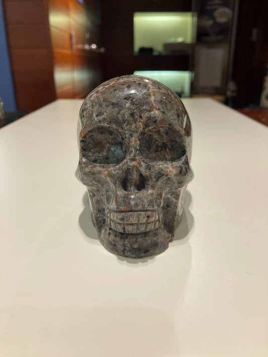 Yooperlite Skull ( 685g ) - Crystals By Astraea