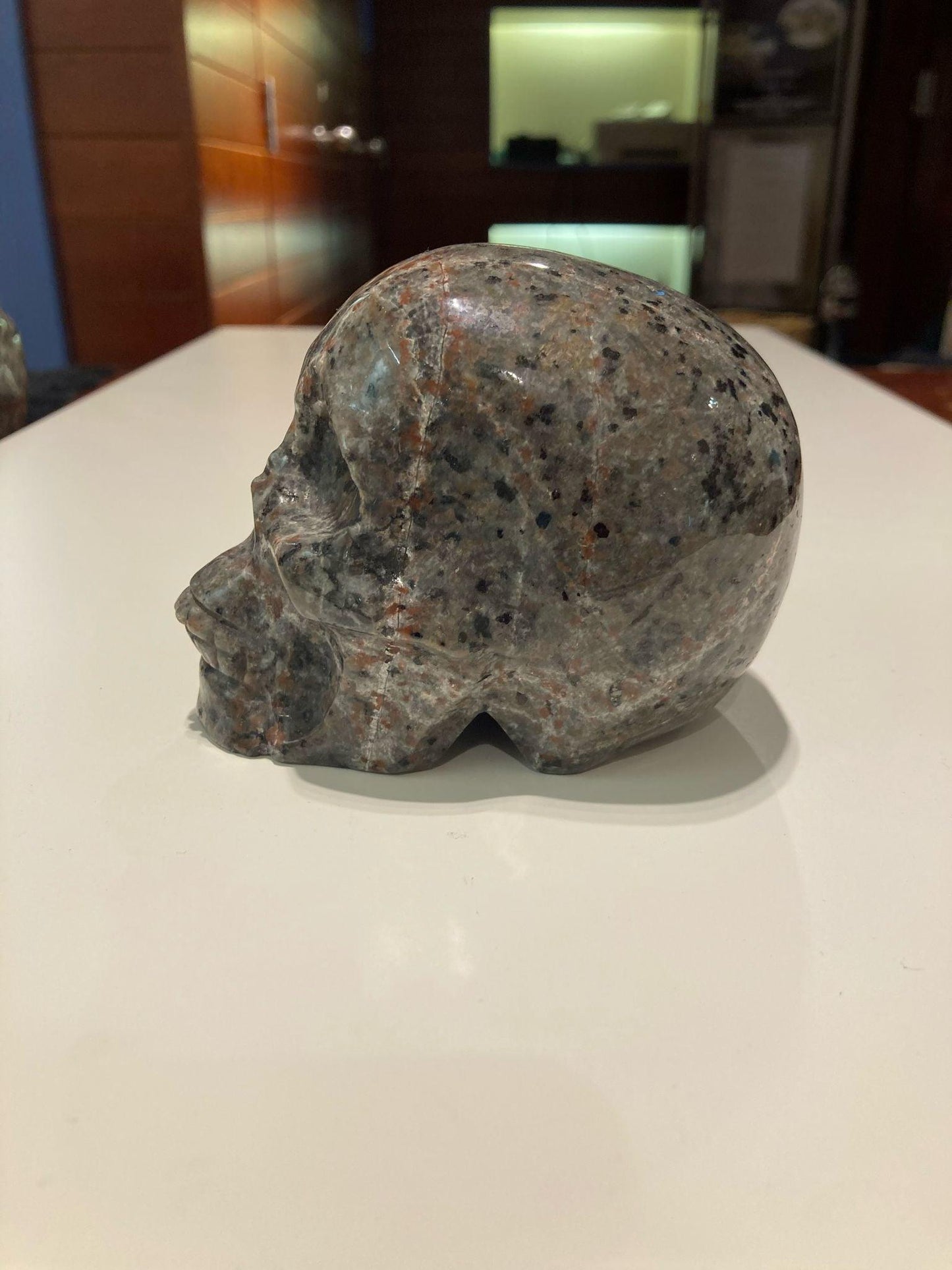 Yooperlite Skull ( 685g ) - Crystals By Astraea