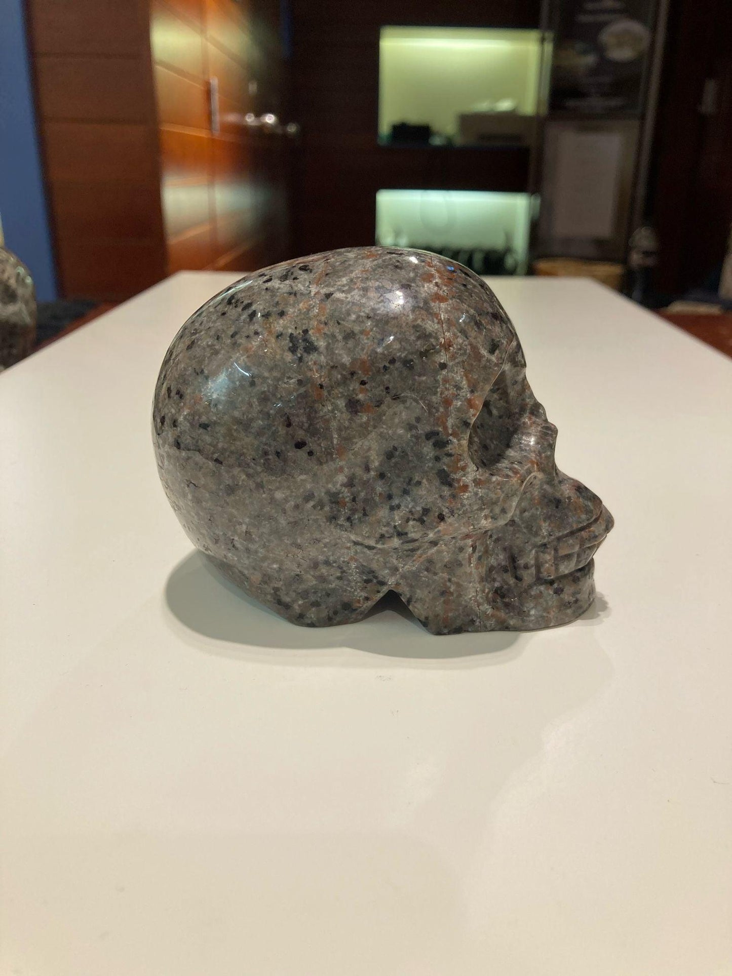 Yooperlite Skull ( 685g ) - Crystals By Astraea