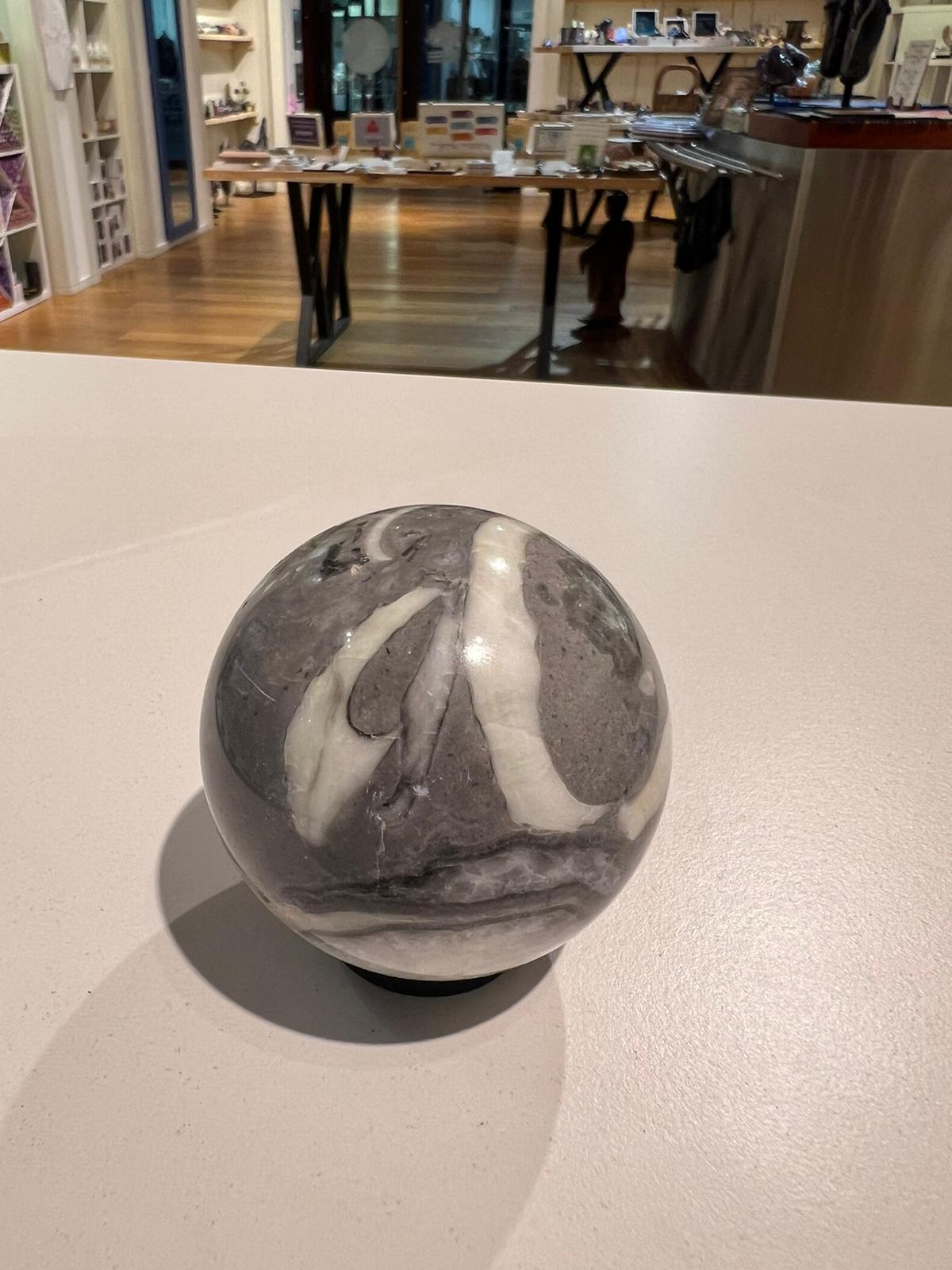 Zebra Jasper Sphere ( 299g ) - Crystals By Astraea