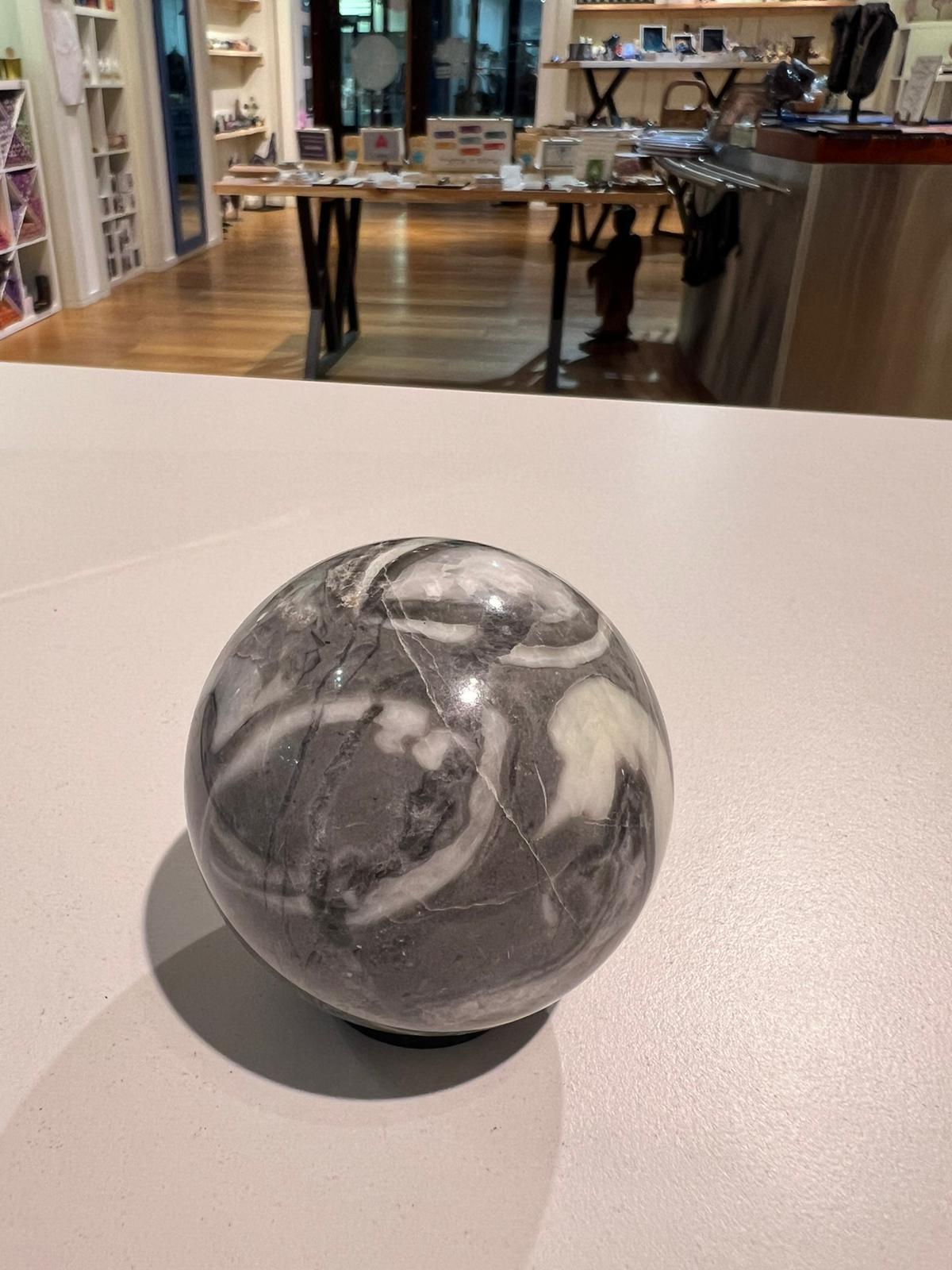 Zebra Jasper Sphere ( 299g ) - Crystals By Astraea