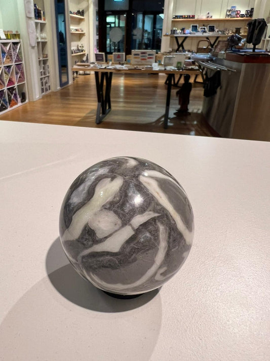 Zebra Jasper Sphere ( 341g ) - Crystals By Astraea