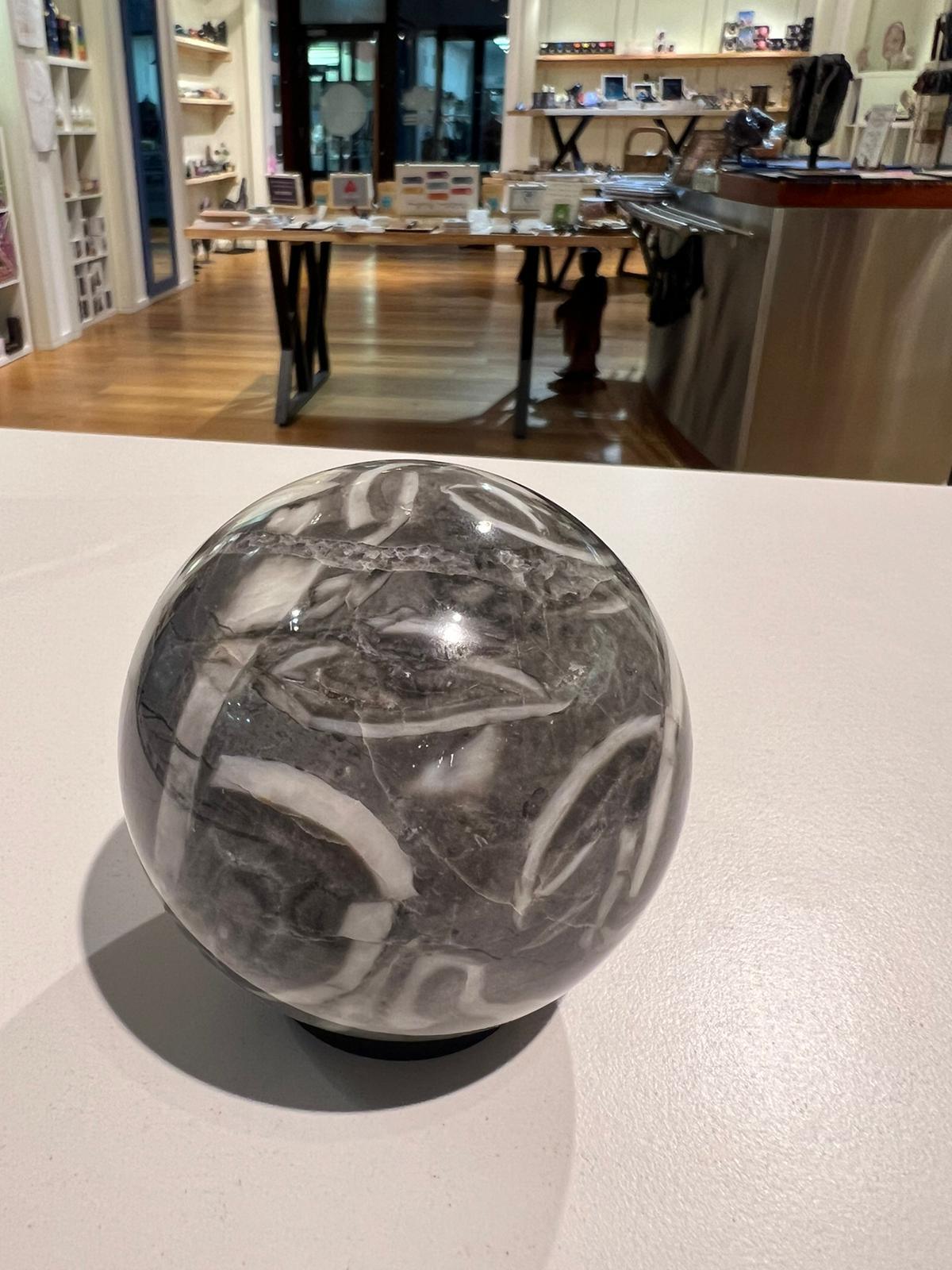 Zebra Jasper Sphere ( 568g ) - Crystals By Astraea