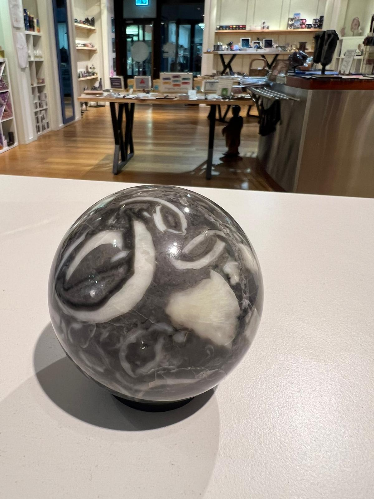 Zebra Jasper Sphere ( 568g ) - Crystals By Astraea