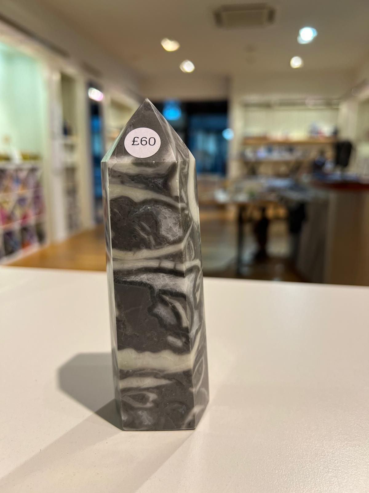 Zebra Jasper Tower ( 414g ) - Crystals By Astraea