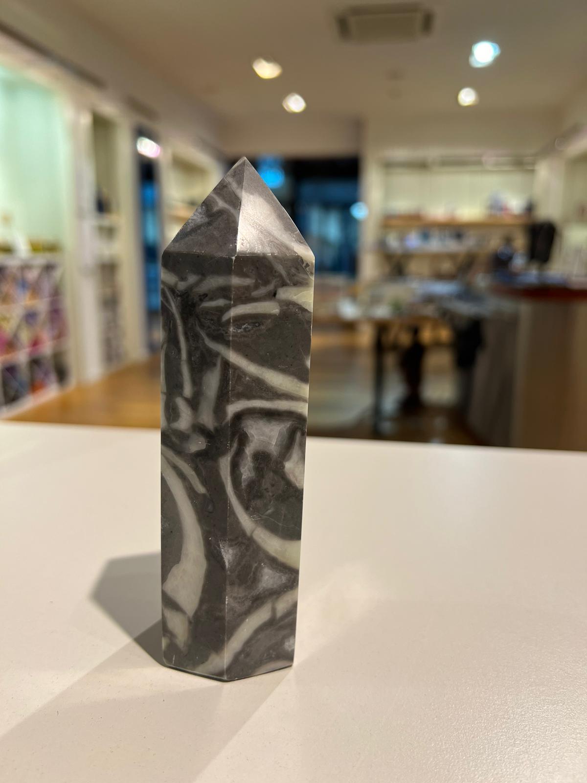 Zebra Jasper Tower ( 414g ) - Crystals By Astraea