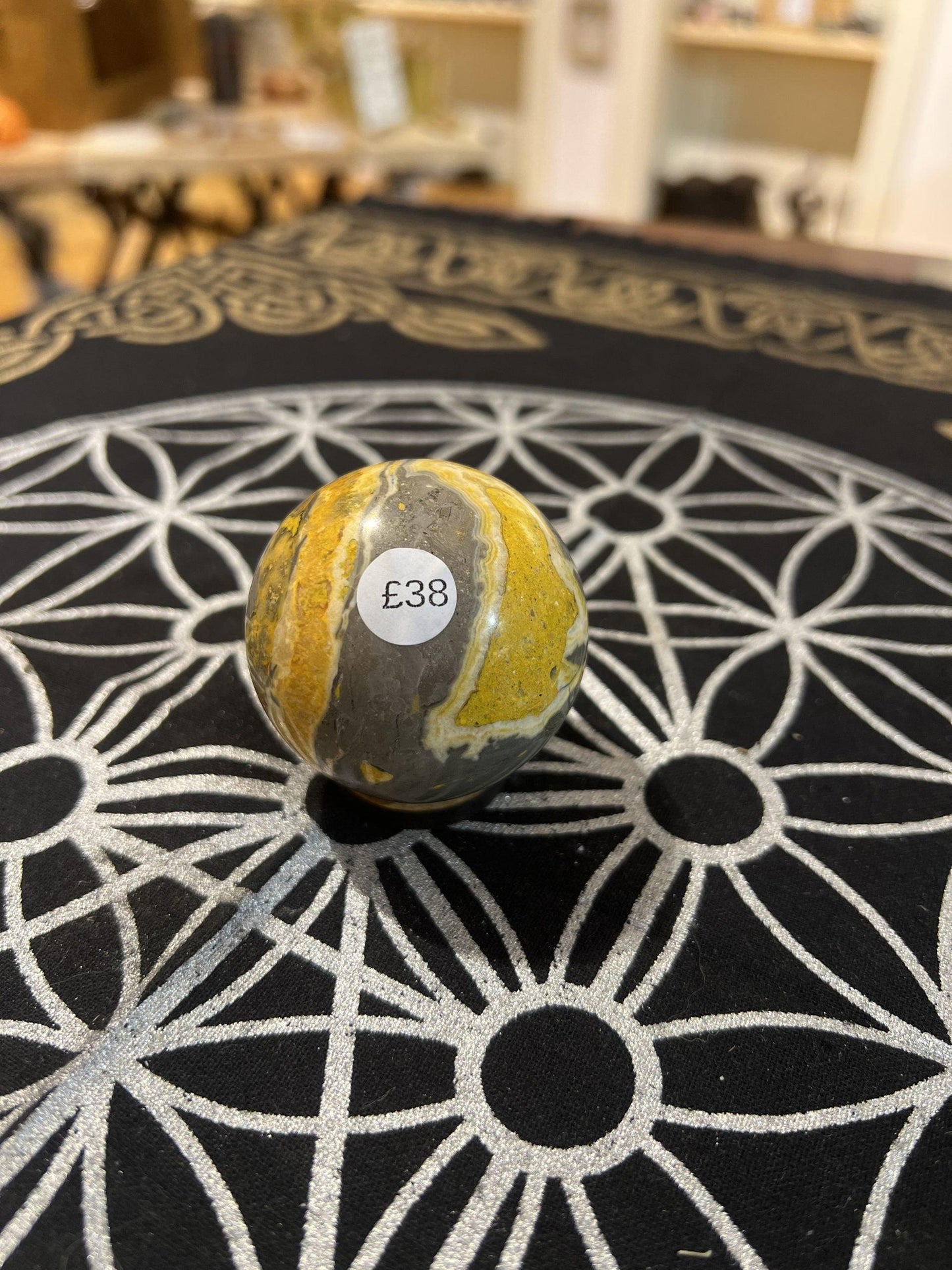 Bumble Bee Jasper Sphere (185g) - Crystals By Astraea