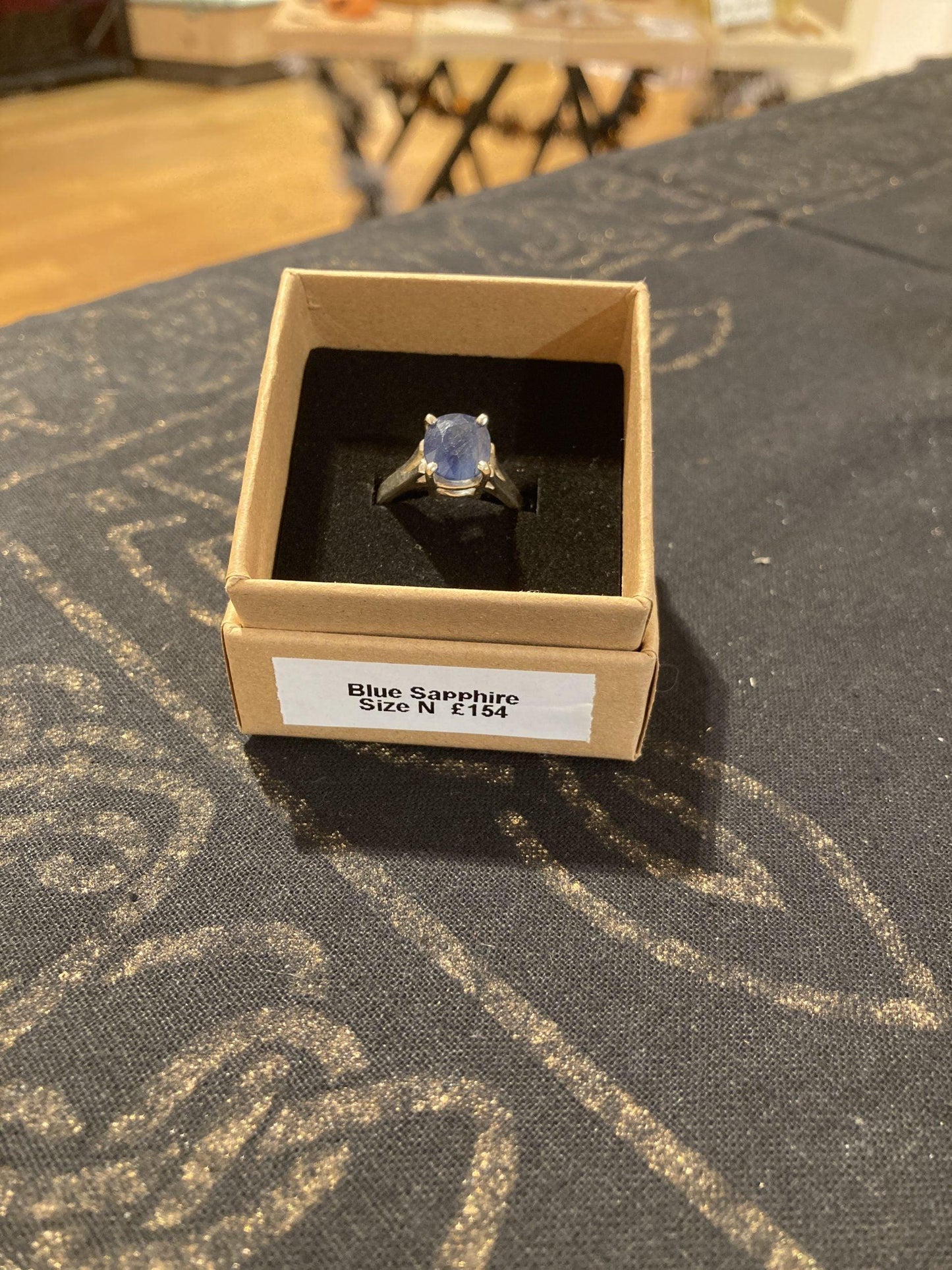 Blue Sapphire Ring (Size N) (Silver) - Crystals By Astraea