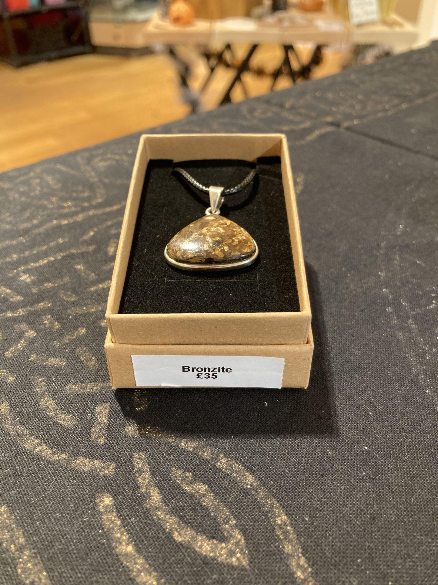 Bronzite Pendant (Silver) - Crystals By Astraea