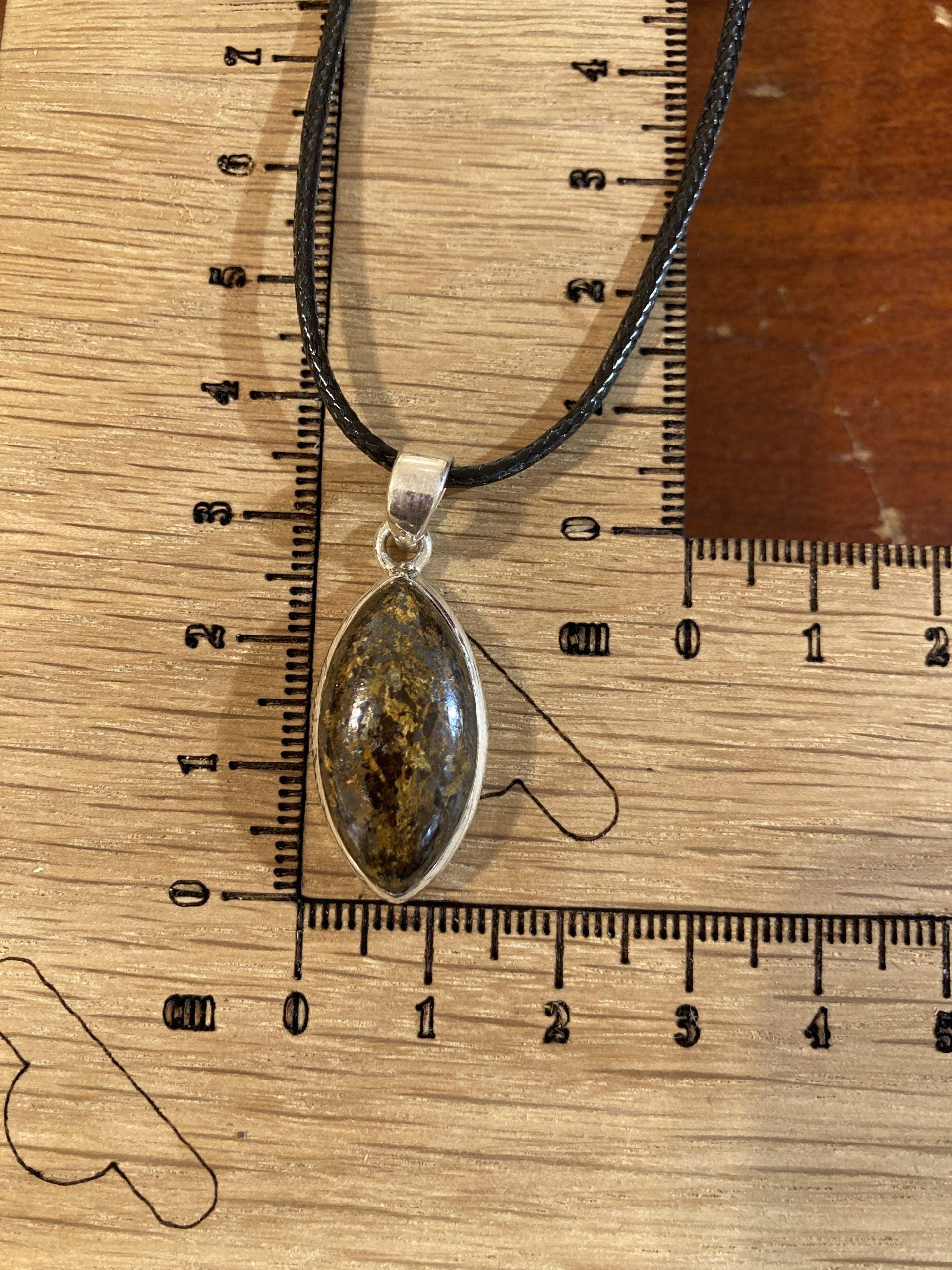 Bronzite Pendant (Silver) - Crystals By Astraea