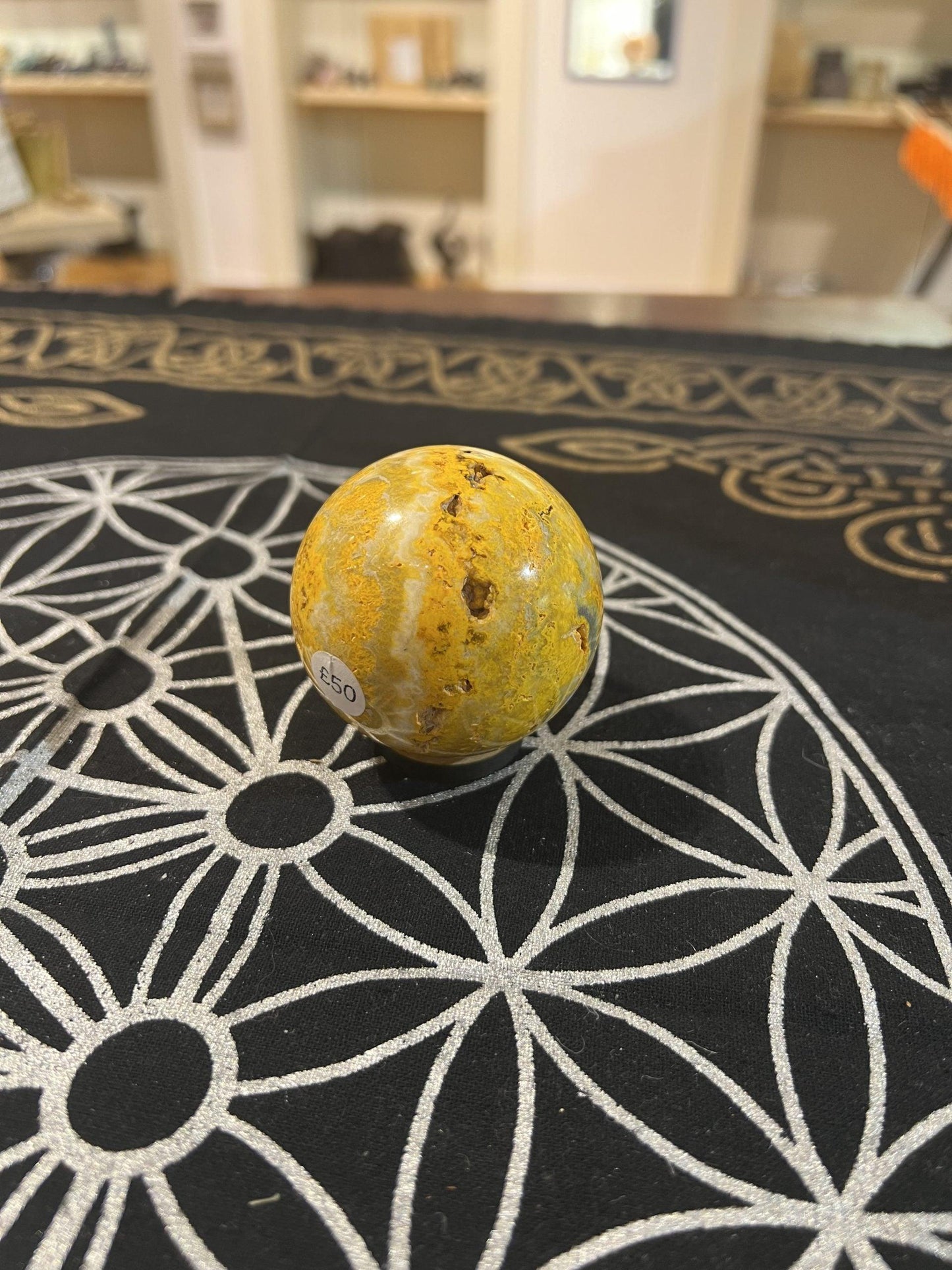 Bumble Bee Jasper Sphere (245g) - Crystals By Astraea