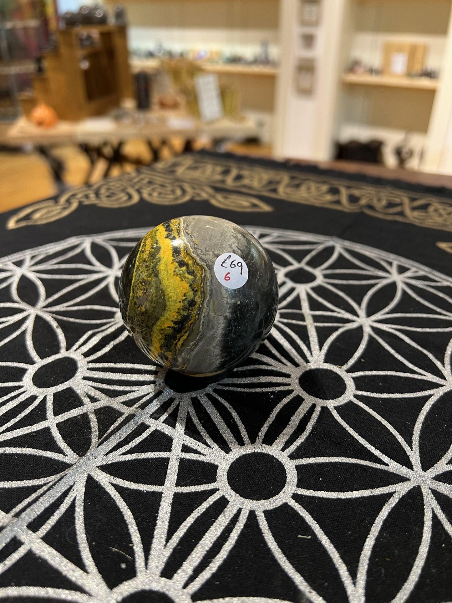 Bumble Bee Jasper Sphere (340g) - Crystals By Astraea