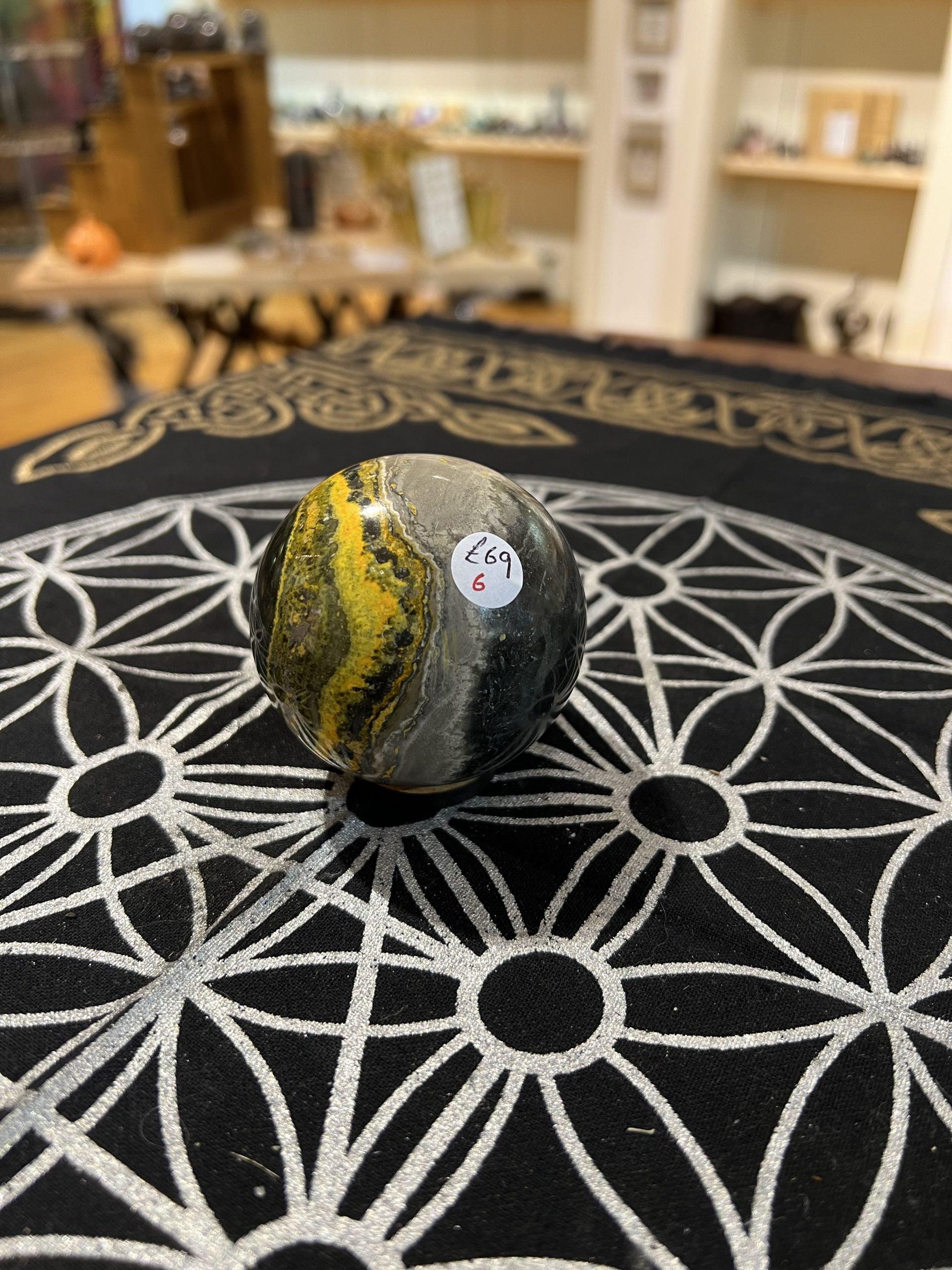 Bumble Bee Jasper Sphere (340g) - Crystals By Astraea