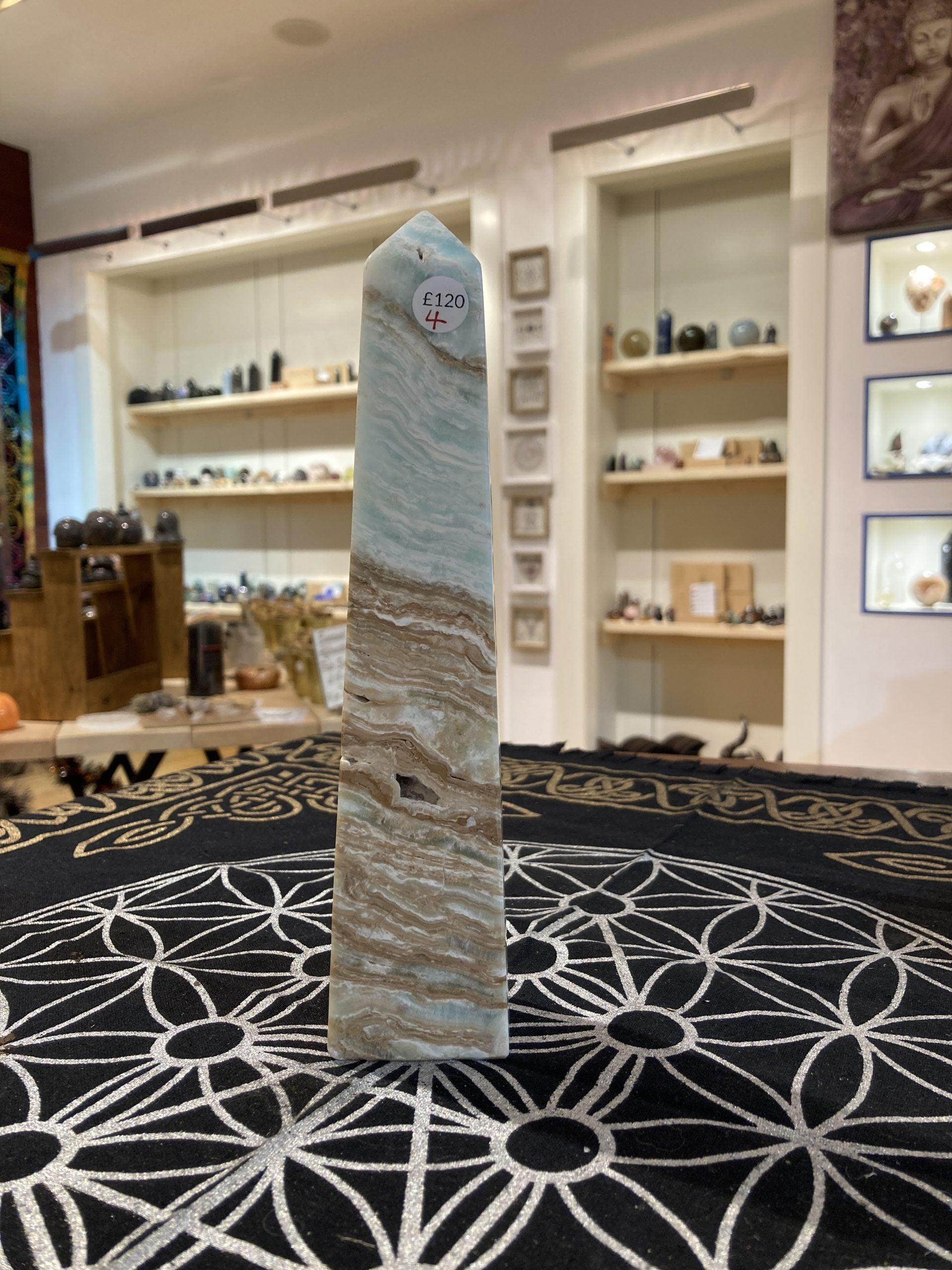 Caribbean Calcite Tower (600g) - Crystals By Astraea