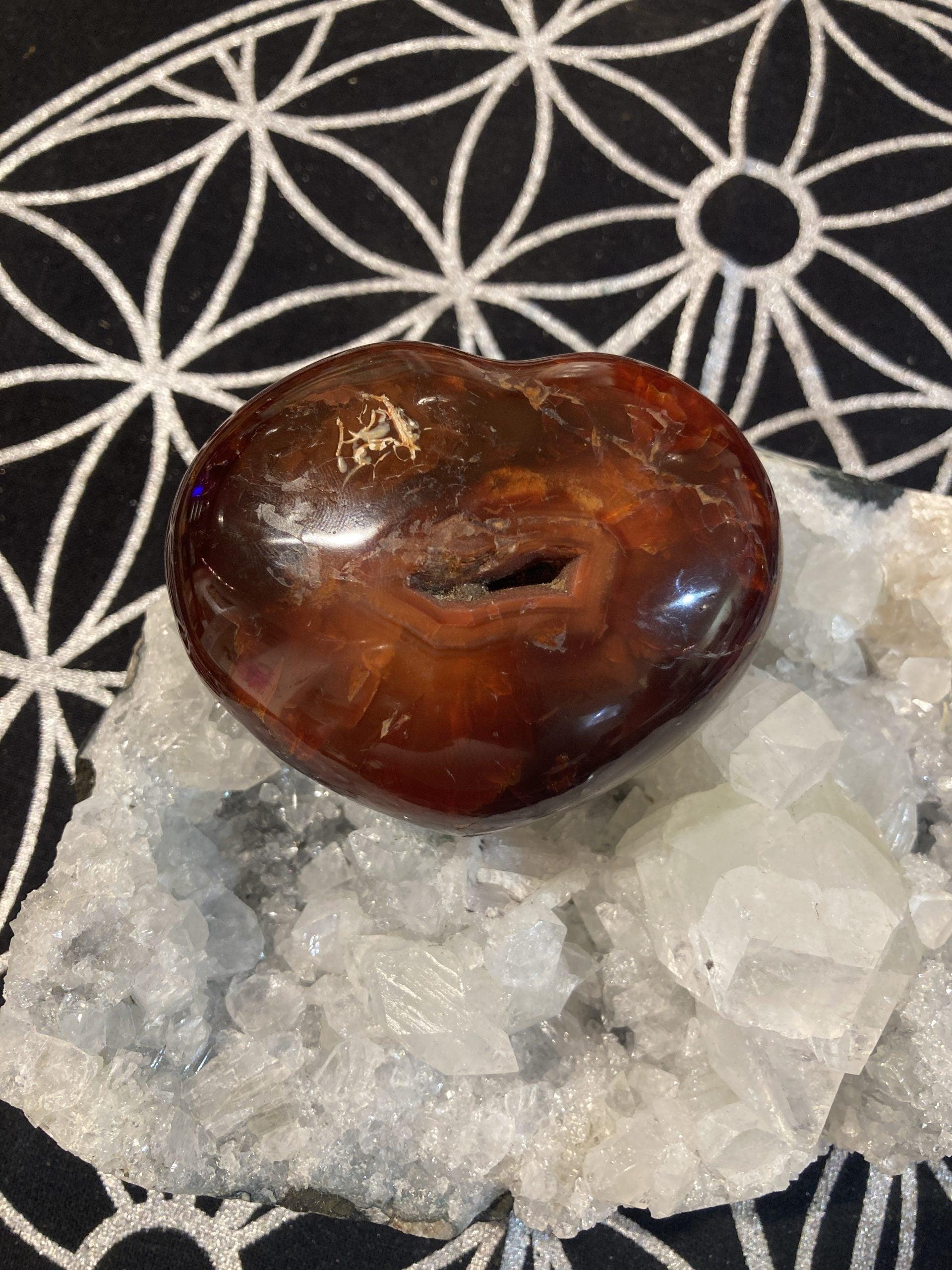 Carnelian Heart (185g) - Crystals By Astraea
