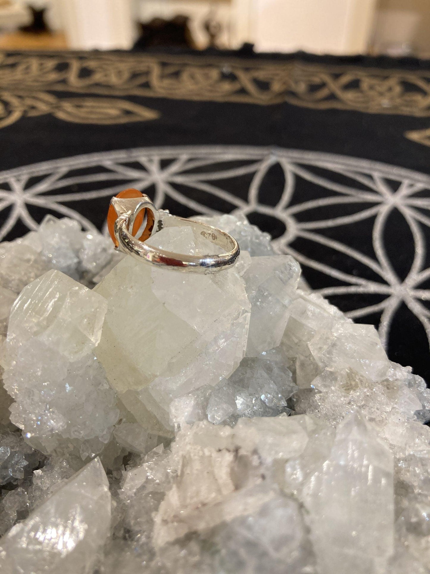Carnelian Ring (Size Q) - Crystals By Astraea