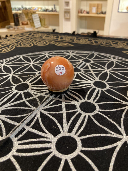 Carnelian Sphere (120g) - Crystals By Astraea