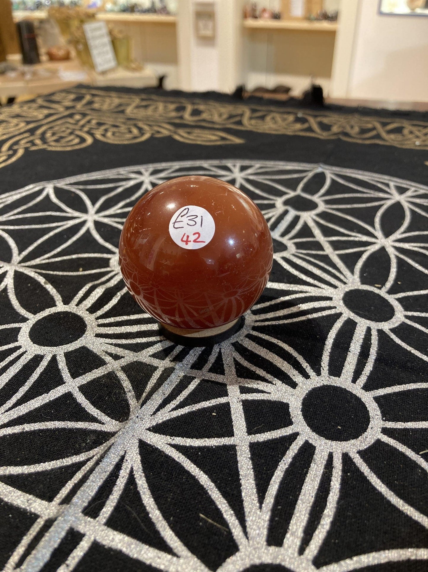 Carnelian Sphere (170g) - Crystals By Astraea